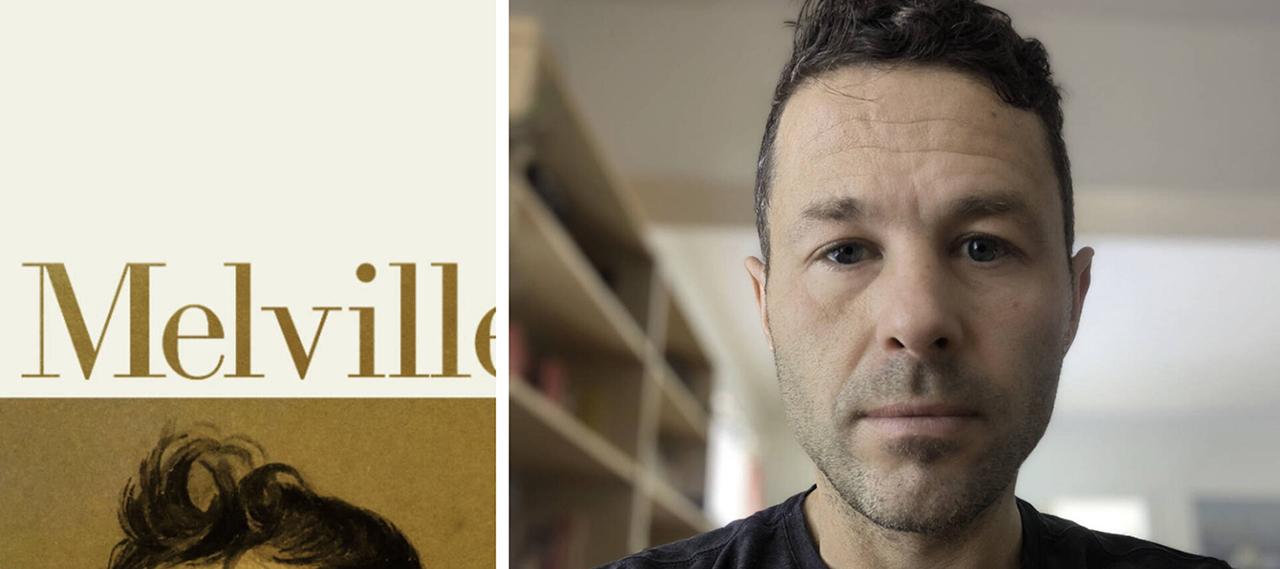 Diptych featuring the book cover art for the English translation of Rodrigo Fresan's 