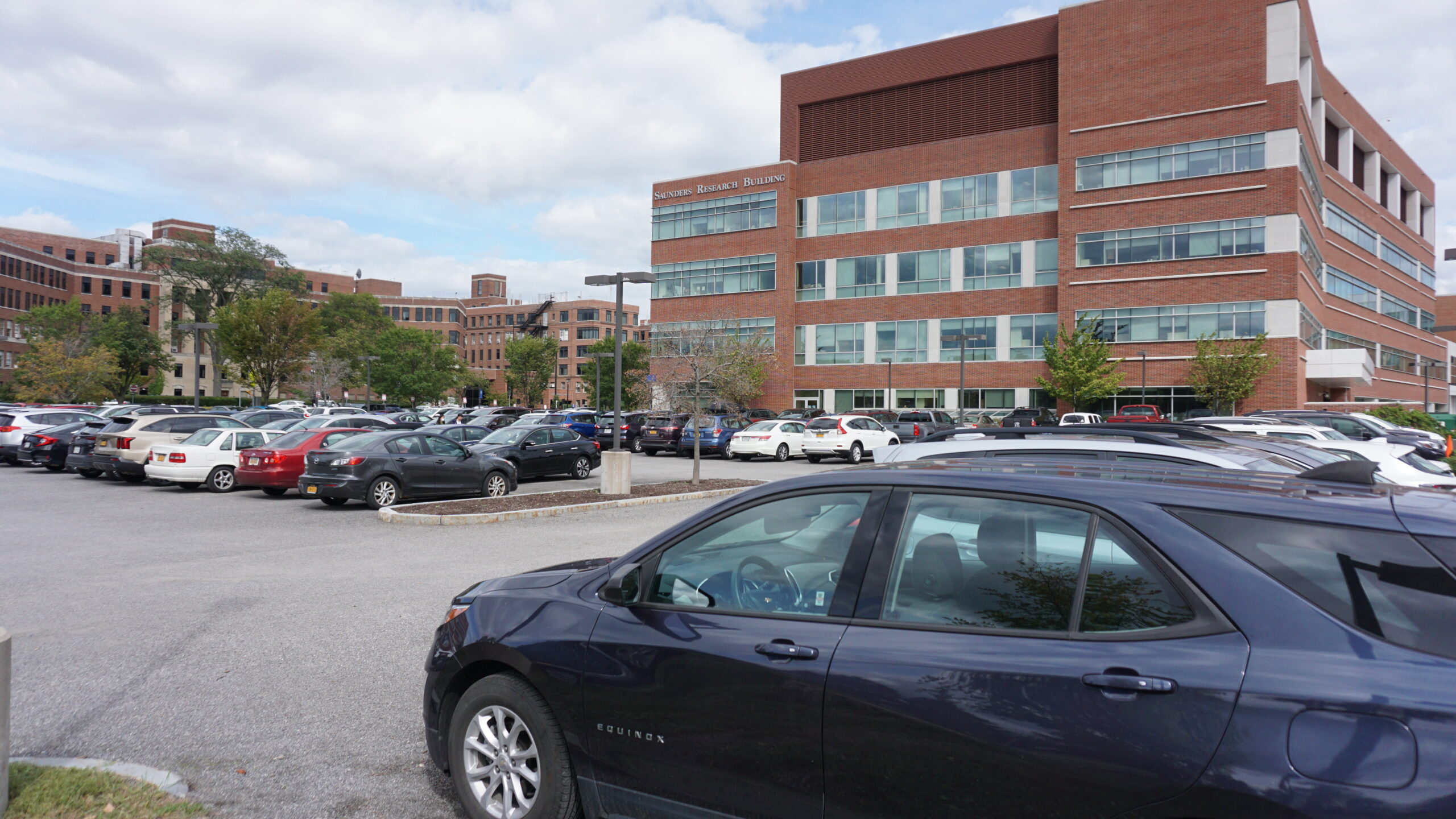Parking Lot on the University of Rochester campus.