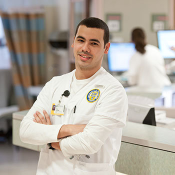 Nurse posing for the camera